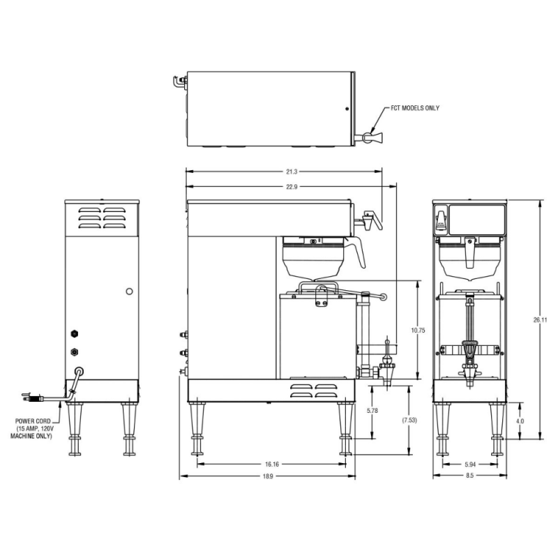 Single® AXIOM® GPR 35, with 1.5 Gallon Server