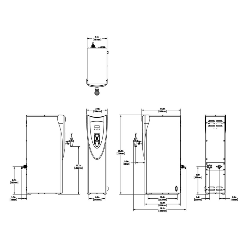  H5X® Element, Stainless Steel, 240V 6000W