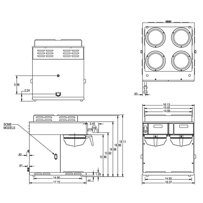 AXIOM® 4/2 Twin (4 Upper/2 Lower Warmers)